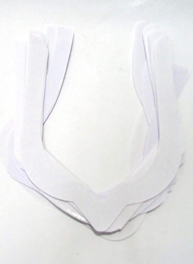 Husky Neck Design Bukram Pasting (20 pcs) / Bukram Gala/Neck Bukram Fusing (White Color) for Sewing/Tailoring, Fashion Designing, Boutique, etc (Mix Design) (Mix Design) - Image 3